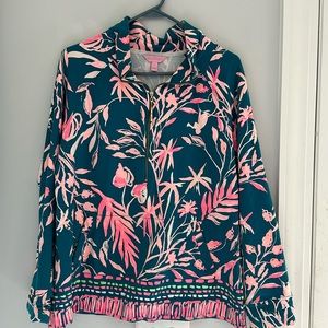 Lilly Pulitzer 1/4 Zip Popover | L